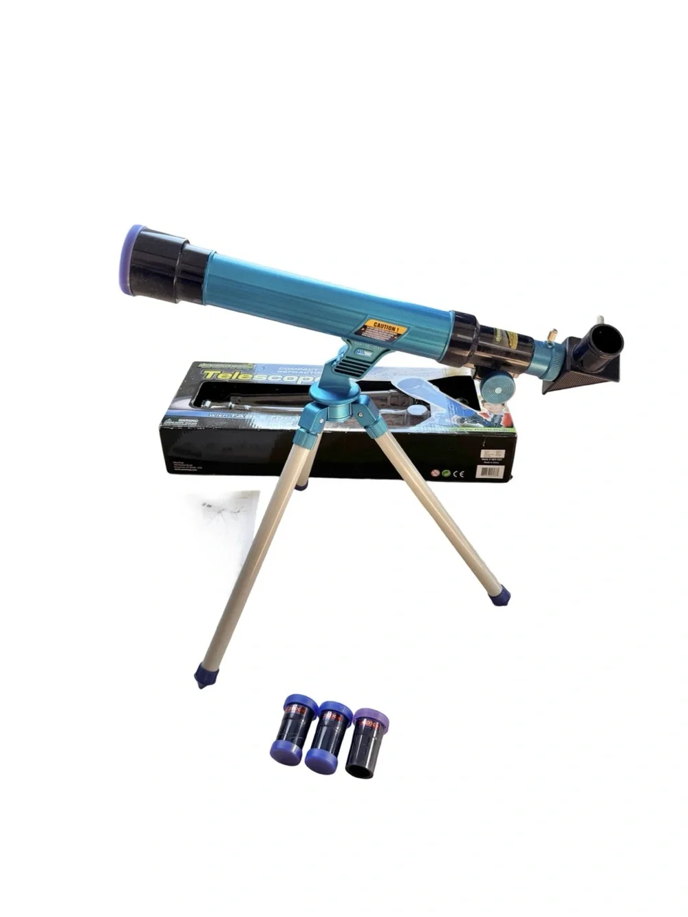 Jr. Science Explorer Telescope 20x 30x 40x Magnification Tripod Age 10 STEM Toys